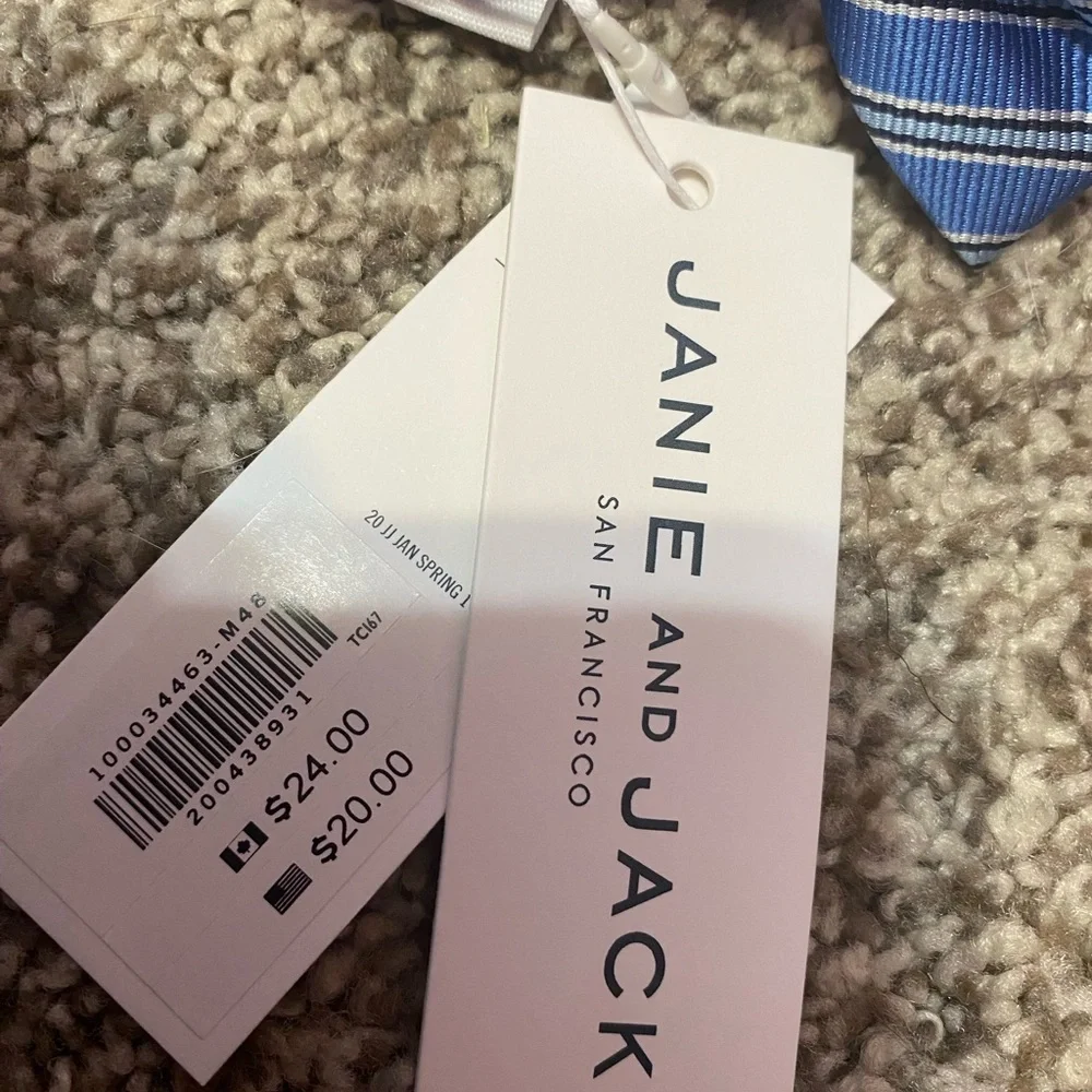 Janie and Jack Navy and White Kids 0 to 24 months Bow Tie